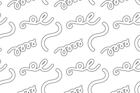 Abstract Swirl Pattern Coloring Page Illustrazione stock