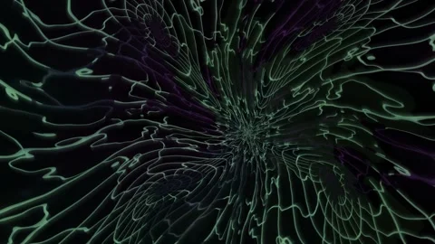 Abstract swirl pattern with flowing lines and dark Stock Footage 339957559