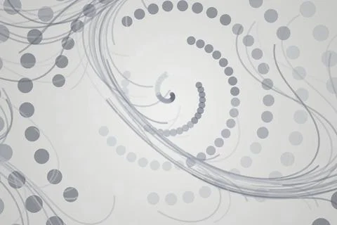 Abstract swirl pattern with gray circles and lines Stock Photos