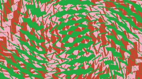 Abstract swirl pattern with green and red lines on pink 스톡 일러스트
