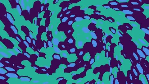 Abstract swirl pattern with purple and green liquid shapes Stockillustratie