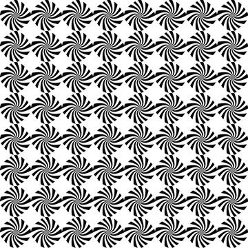 Abstract swirl seamless pattern. Optical illusion. Vector illustration.	 Stock Illustration