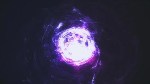 Abstract swirl sphere motion background with glowing purple. Stock Footage 279678888