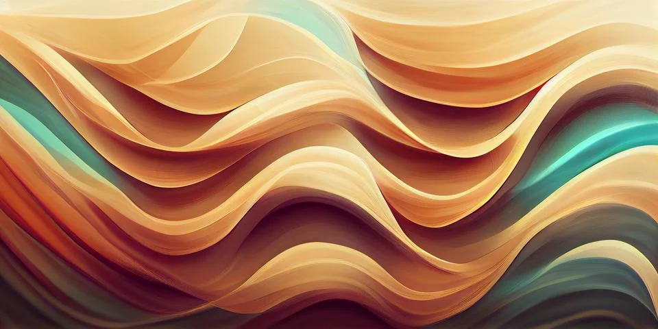 Abstract swirl wave background. Flow liquid lines design element. Stock Illustration