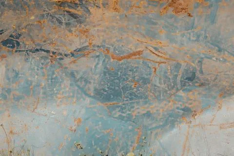 Abstract swirled blue and orange texture design Stock Photos