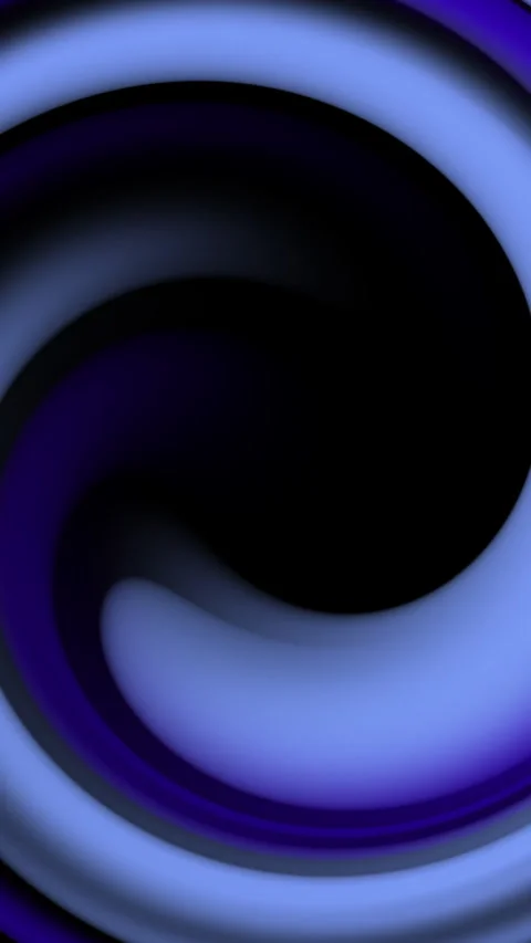 Abstract swirling blue animation  gradient smooth fluid dark deep black hole. Stock Footage 336770168