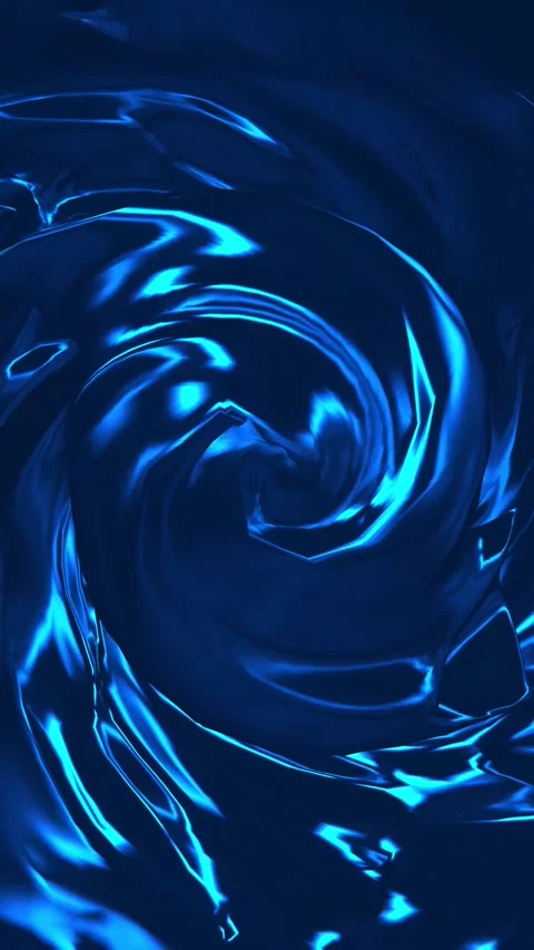 Abstract Swirling Blue Liquid: A mesmerizing digital artwork featuring a vi.. Stock Footage 310280197