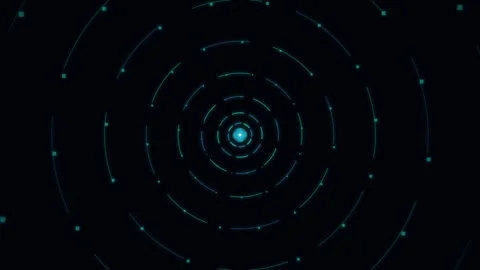 Abstract Swirling Blue Particles on Dark Background Stock Footage 344512295