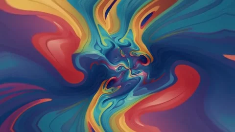 Abstract Swirling Colors Stock Footage 284408308