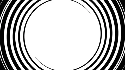 Abstract swirling frame, black and white transition animation Stock Footage 138634266