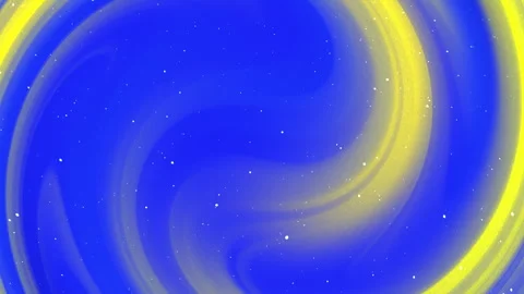 Abstract Swirling Gradient Blue and Yellow Liquid Flowing Background Stock Footage 337410426