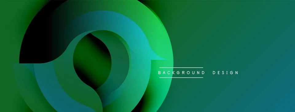 Abstract swirling layers create dynamic gradient effect. Modern design utilizes Ilustración de archivo