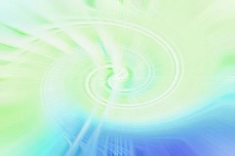 Abstract swirling light background with soft green and blue gradient colors Illustrazione stock
