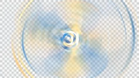 Abstract swirling light background with vibrant blue and gold gradient. Dynamic 스톡 일러스트