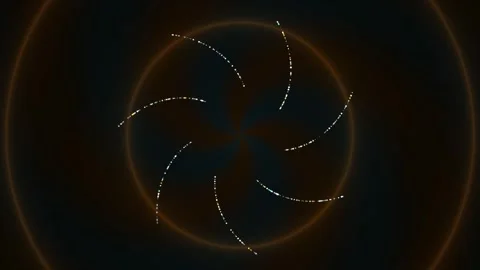 Abstract swirling light patterns in dark background Stock Footage 340232176