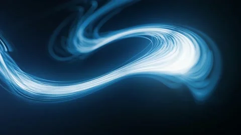 Abstract Swirling Light Strings Particles Background Loop 库存影片 166906121