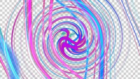 Abstract Swirling Line Design with Dynamic Motion Effect Stock Illustration