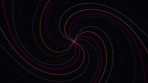 Abstract Swirling Lines Animation Stock Footage 344512399