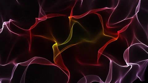 Abstract Swirling Lines on Dark Background Stock Illustration