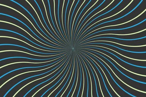Abstract Swirling Lines with Gradient Effect Modern Flowing Wave Design Stock Illustration