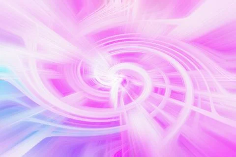 Abstract swirling motion background with vibrant pink and soft blue light Stock Illustration