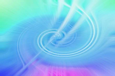 Abstract swirling motion background with vibrant blue turquoise and purple Stock Illustration