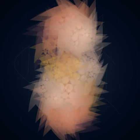 Abstract Swirling Nebula Cloud Background with Warm Tones and Dark Center Stockbeeldmateriaal 347810584