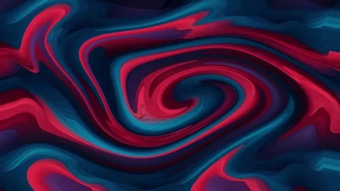 Abstract Swirling Pattern in Blue and Red Hues Stock Footage 284408566