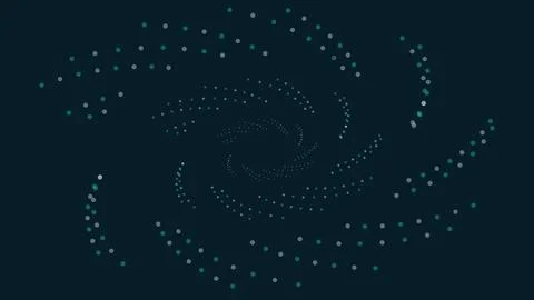 Abstract swirling pattern created with dotted elements in various colors cr.. イラスト素材