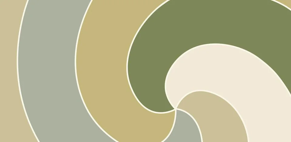Abstract swirling pattern with muted earth tones and thin white outlines Stock-Illustration