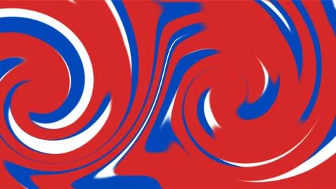 Abstract Swirling Pattern in Red Blue and White Colors. Stock Illustration