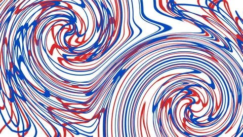Abstract Swirling Pattern with Red Blue and White Colors. 스톡 일러스트