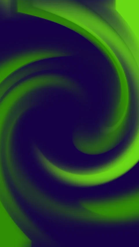 Abstract swirling pattern in vibrant green and dark blue Stock Footage 310173771
