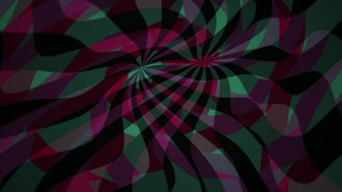 Abstract Swirling Psychedelic Pattern with Dark Colors. Stock Footage 334514569