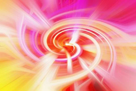Abstract swirling vortex background featuring vibrant pink orange and yellow Stock Illustration