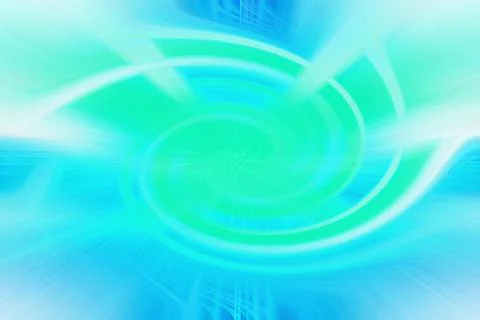Abstract swirling vortex background with vibrant cyan and turquoise light Stock Illustration
