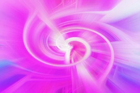 Abstract swirling vortex background with vibrant pink and purple light Stock Illustration