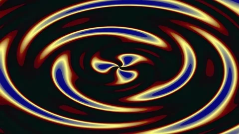 Abstract Swirling Vortex of Blue Yellow and Red Colors. Vídeos de archivo 341672186