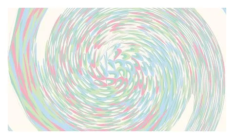 Abstract swirling vortex design with soft pastel colors and fluid curved te.. Stock Illustration