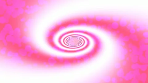 Abstract swirling vortex wave background, seamless cosmic pink purple gradien Stock Footage 339782963