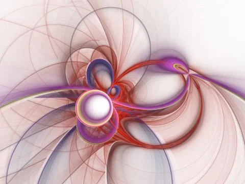 Abstract swirling wavy line elements. Purple waving background. Light effect. Ilustración de archivo