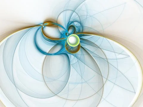 Abstract swirling wavy line elements. Blue waving background. Light effect. F Иллюстрация