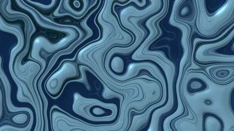 Abstract swirls flow in cool blues and grays Vídeo Stock 332855967