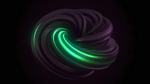 Abstract swirly colourful background loop animation Stock Footage 188318560