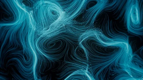 Abstract swirly trails. Seamless loop. Stock Footage