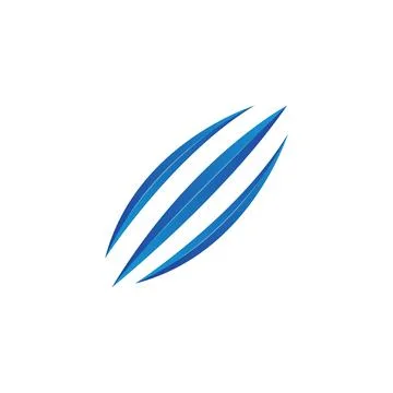 Abstract swoosh, claw. Vector logo template Stock Illustration