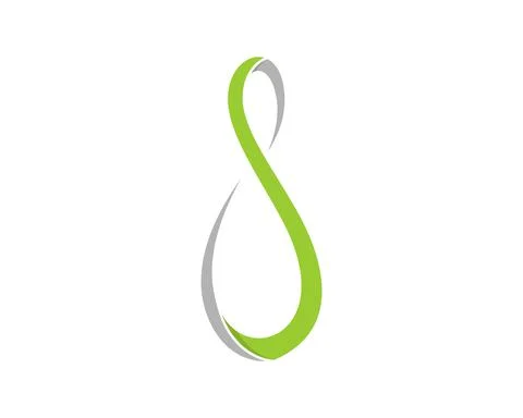 Abstract swoosh with pin bowling shape Stock Illustration