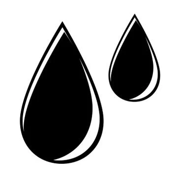 Abstract symbol of a drop Stock Illustration