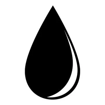 Abstract symbol of a drop Stock Illustration