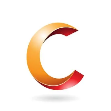 Abstract Symbol of Letter C Stock Illustration